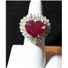 Image 3 : 14K GOLD DIAMOND AND RUBY RING