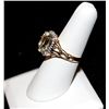 Image 2 : 10K GOLD DIAMOND AND GREEN AMETHYST RING
