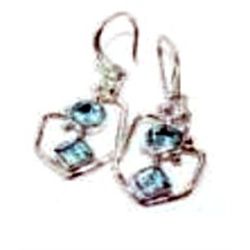 Blue Topaz Earrings