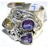 Image 1 : Silver and Mixed Stones Ring