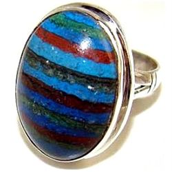 Silver and Rainbow Caliscilica Ring