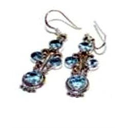 Blue Topaz Earrings