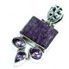 Image 1 : Charoite & Amethyst Pendant