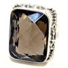 Image 1 : Silver and Smokey Quartz Ring