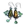 Image 1 : Biwa Pearl & Peridot Earrings