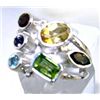 Image 1 : Silver and Mixed Stones Ring