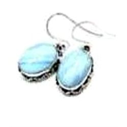 Blue Lace Agate Earrings