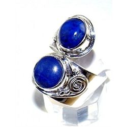 Silver and Lapis Ring