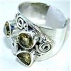 Image 1 : Silver and Citrine Ring