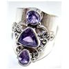 Image 1 : Silver and Amethyst Ring