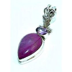 Phosphordorite & Amethyst Pendant