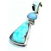 Image 1 : Larimar & Fire Opal Pendant