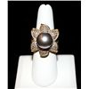 Image 1 : 14K GOLD DIAMOND AND TAHITIAN PEARL RING