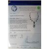 Image 4 : 14K GOLD DIAMOND AND BLUE SAPPHIRE NECKLACE