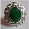 Image 1 : 8.210g Emerald Ring Sterling Silver