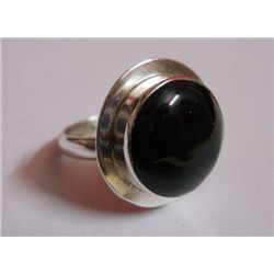 6.930g Black Onex Gemstone Ring Sterling Silver