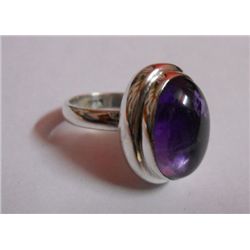 8.390g Amethyst Gemstone Ring Sterling Silver