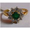 3.206g Ring in 14kt 2.976g Gold,0.58 Ctw Diamond,0.57 Ctw Emerald