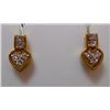 Image 1 : Earring of Diamond 0.40 Ctw in 5.05g 18kt Yellow Gold