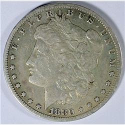 1880-CC MORGAN DOLLAR F-VF