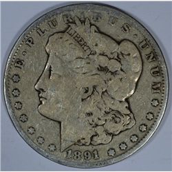 1891-CC MORGAN DOLLAR ORIGINAL UNCLEANED MS61