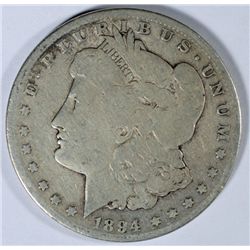 1894-S MORGAN DOLLAR TOUGH DATE VG
