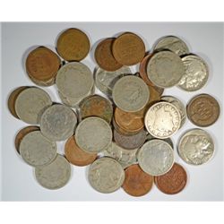 U.S. COIN COLLECTOR LOT: ( 10 ) EACH INDIAN HEAD /LINCOLN CENTS &  LIBERTY  BUFF