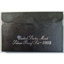 1992 UNITED STATES SILVER PROOF SET IN NICE ORIGINAL  PACKAGING