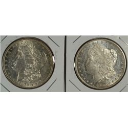 1878S AU55 &  1880S  MS61 Morgan $  AU58  est $90-$100