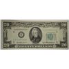 Image 1 : 1950 B $20.00 FEDERAL RESERVE NOTE FOLD OVER MINT ERROR