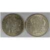 Image 1 : ( 2 ) NICE CIRCULATED 1921-P MORGAN SILVER DOLLARS