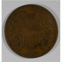 1867 TWO CENT G/VG