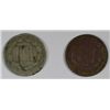 Image 2 : 2-1866 THREE CENT NICKEL