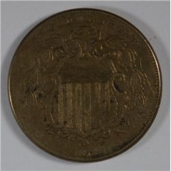 1873 SHIELD NICKEL F/VF