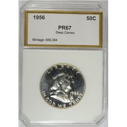 1856 PROOF FRANKLIN HALF DOLLAR PCI PR-67