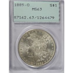 1885-O MORGAN DOLLAR PCGS MS63 OGH