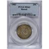 Image 1 : 1883 HAWAII QUARTER PCGS MS 63 PRETTY COLOR