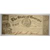 Image 1 : 1865 $10.00 STATE OF GEORGIA NOTE