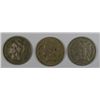 Image 1 : 1868 VG, 1869 FINE & 1881 FINE THREE CENT NICKELS