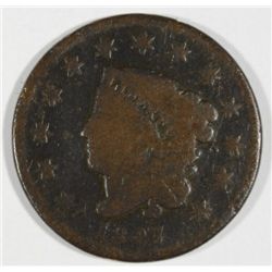 1827 large penny    Good   est $25-$27