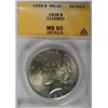 Image 1 : 1928 PEACE DOLLAR ANACS MS60 CLEANED