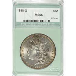 1898-O MORGAN DOLLAR NTC MS65