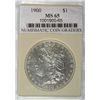 Image 1 : 1900 MORGAN DOLLAR NCG MS65
