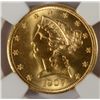 Image 2 : 1907 $5 GOLD LIBERTY NGC MS 65 GEM