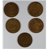 Image 2 : 1905 AU/UNC, 1906 XF, 1907 AU+, 1908 XF, 1909 XF INDIANS