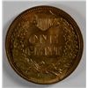 Image 2 : 1907 INDIAN ONE CENT MS65 RED + BROWN