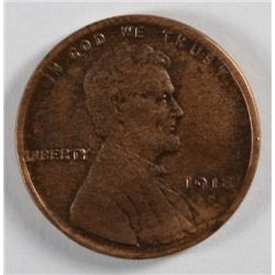 1918-D LINCOLN ONE CENT AU