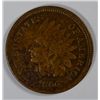 Image 1 : 1866 INDIAN ONE CENT VF-XF SMALL CORROSION SPOTS