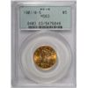 Image 1 : 1901 O/S $5 GOLD LIBERTY PCGS MS 63 GREEN LABEL