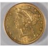 Image 2 : 1905 S $5 GOLD LIBERTY PCGS MS 63 GREEN LABEL